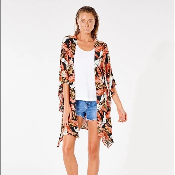 ☀️RIP CURL☀️ NAMOTU KIMONO COVER UP - Picture 6 of 13